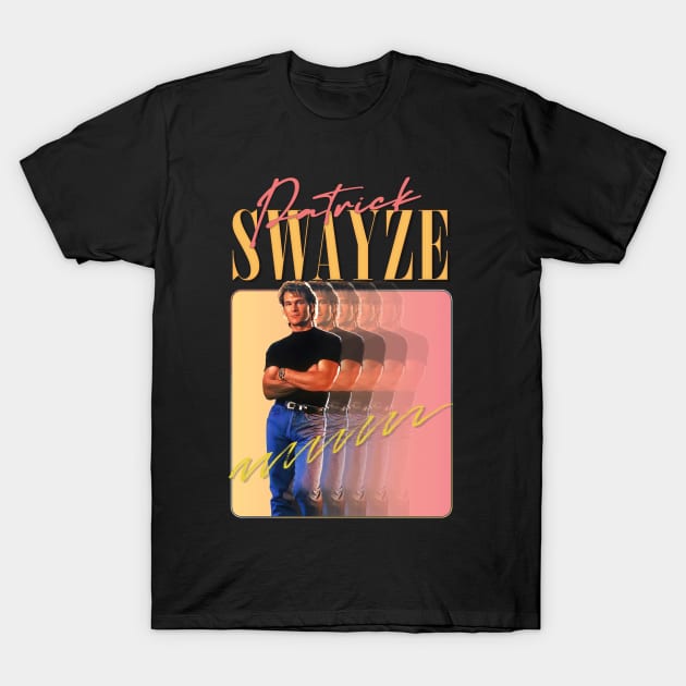 Patrick Swayze • • Retro Graphic Design T-Shirt by DankFutura
